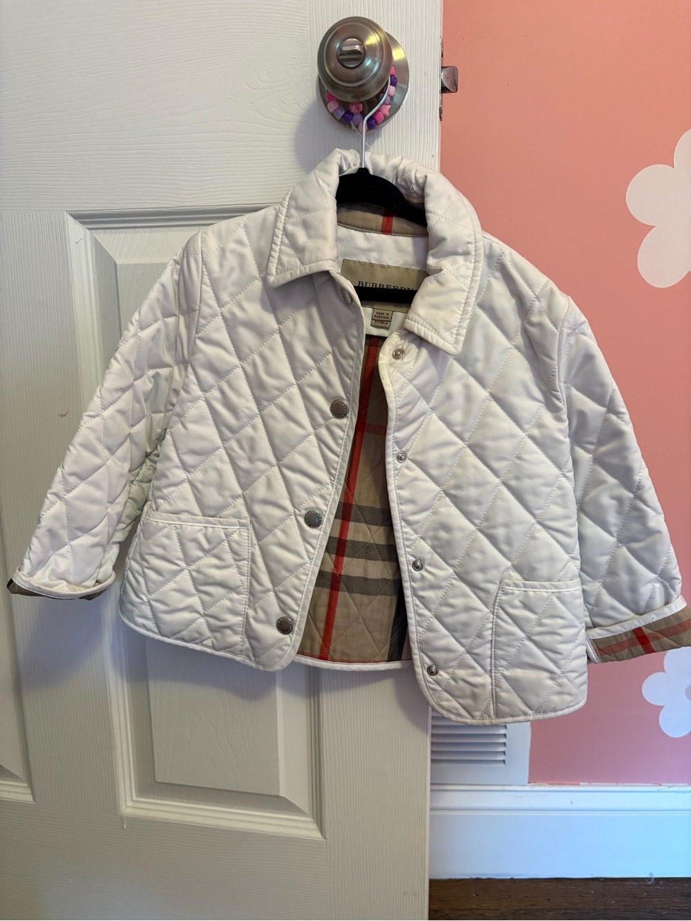 Burberry quilted coat toddler